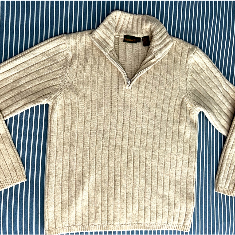 Timberland Wool Half Zip Sweater Size XL
